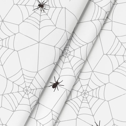 Horaldaily Halloween Tablecloth 60 x 84 Inch Oval Jack-O-Lantern Pumpkin White