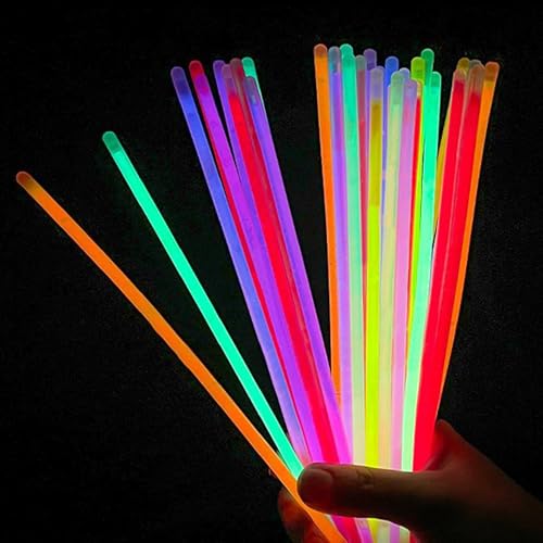 248 Pcs Glow Sticks Party Favors Kit with Connectors for DIY Necklaces Glasses Bracelets
