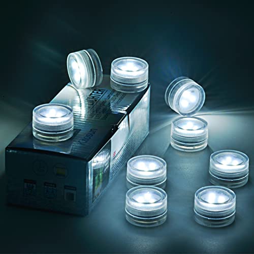 White Submersible Waterproof Halloween Pumpkin Jack O Lantern Lights - 20 Pack