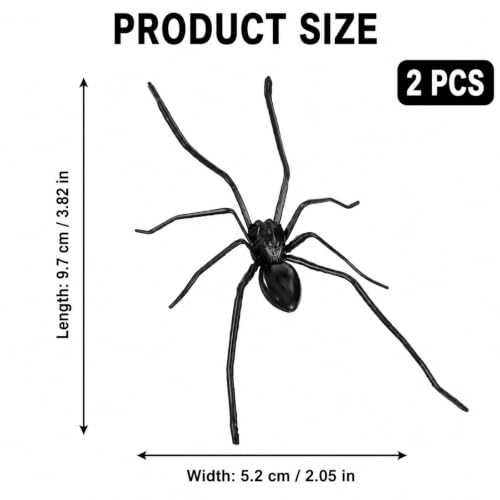 2 Pack Realistic Spider Fridge Magnets Halloween Creepy Decor