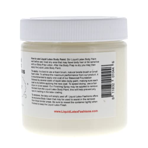 Clear Liquid Latex Body Paint - 4oz Ammonia-Free Cosplay & Special Effects