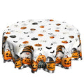 Halloween Pumpkin Gnome Round Tablecloth 60 Inch Fall Autumn Decorations