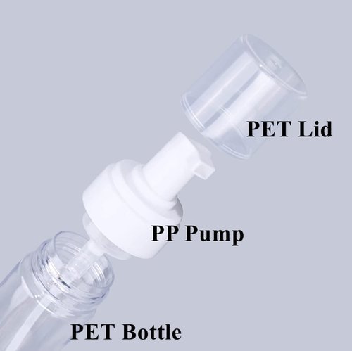 Foaming Dispenser Bottle,3Pcs 7oz/200ml Transparent Empty Spray Bottles Plastic Foam Pump Bottle Travel Soap Bottle Soap Foam Bottle Portable Foam Bottle for Hand Soap,Lash Cleanser