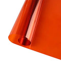 Halloween Transparent Window Film - Orange Sun Blocking Vinyl for Home & School Decoration - 35.4In x 10Ft