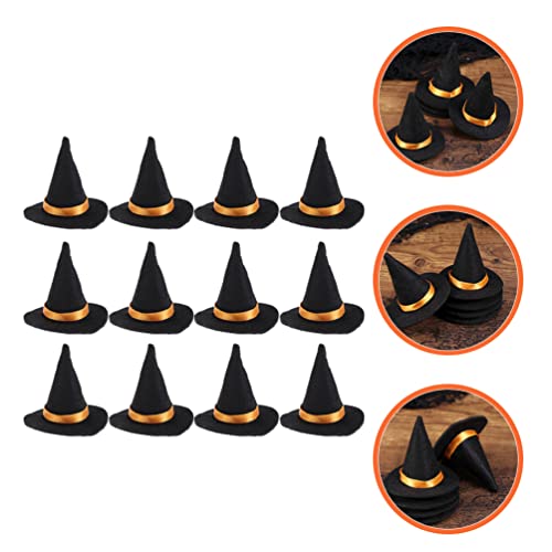 Halloween Mini Felt Witch Hat Bottle Topper - Party Decor & Craft Accessory