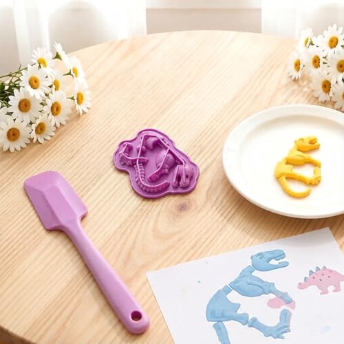 Dinosaurs Silicone Candy Molds Set of 2 for Chocolate & DIY Crafts