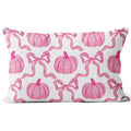 Pink Pumpkin Fall Throw Pillow Cover 12x20 Inch for Home Decor