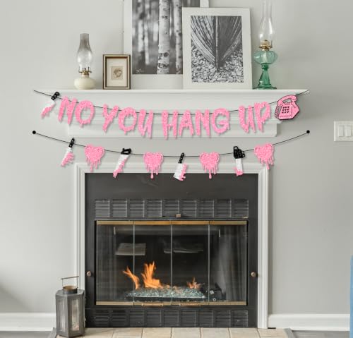 Halloween Scary Movie Night Banner Set - Glittery Party Decorations