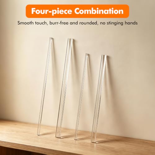 120 Pcs Clear Flat Acrylic Cake Pop Sticks 6 Inch for Decorating & Baking