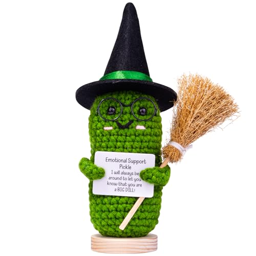 Halloween Emotional Support Cucumber Witch Hat - D-Cucumber Variation