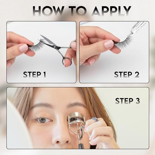 False Eyelash Set Big Tease - 5 Pairs Natural to Dramatic Styles with Adhesive