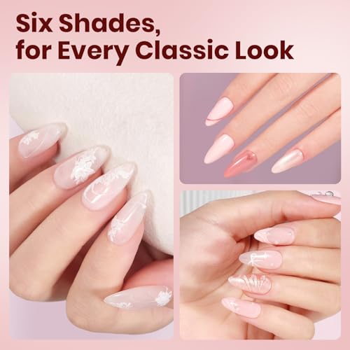 Beetles 22 Pcs HEMA-Free Gel Nail Kit with UV Light - Ethereal Glow