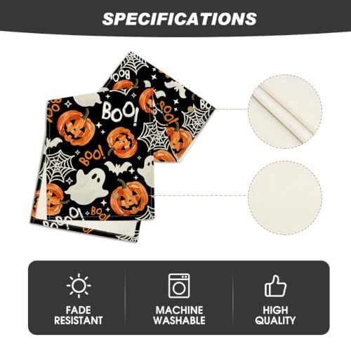 Artoid Mode Halloween Table Runner Black 13x90 Inch - Durable Polyester Decor