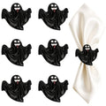 Set of 6 Ghost Napkin Rings Halloween Thanksgiving Wedding Decor