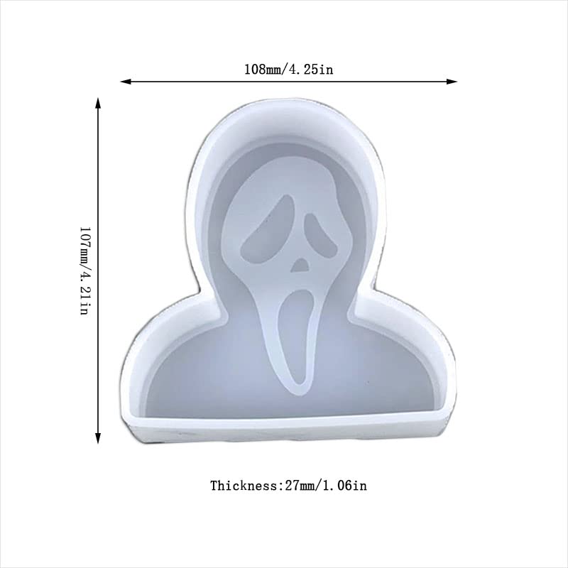Ghost Shape Car Freshie Silicone Mold for Soap Aroma Beads Pendant Candle