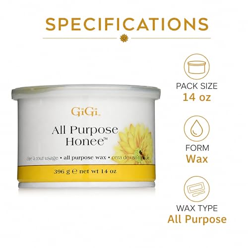 All Purpose Honee Soft Wax for Hair Removal - 14 oz Pack of 2 – Gentle & Effective