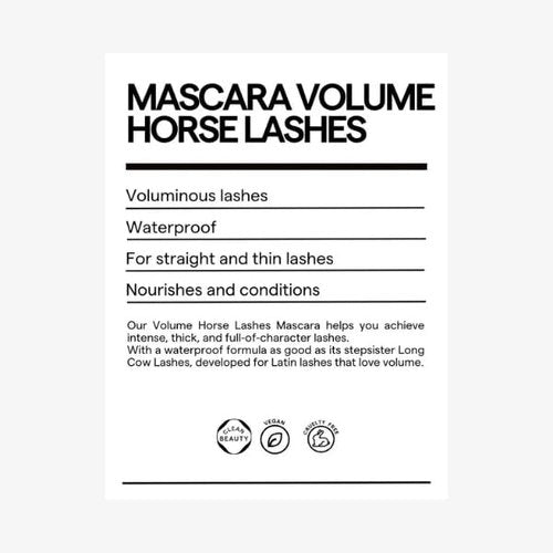 SARELLY Horse Lashes Mascara - Waterproof Volumizing & Lengthening Formula | Vegan & Cruelty-Free