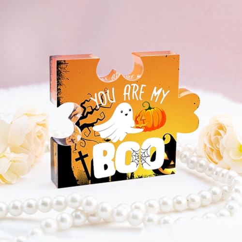 Halloween Ghost Decor Acrylic Puzzle with 'You Are Boo' - Fall & Party Decoration