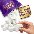 32-Pack Professional Pre-Cut Makeup Wedges - Triangle Sponges for Flawless Blending