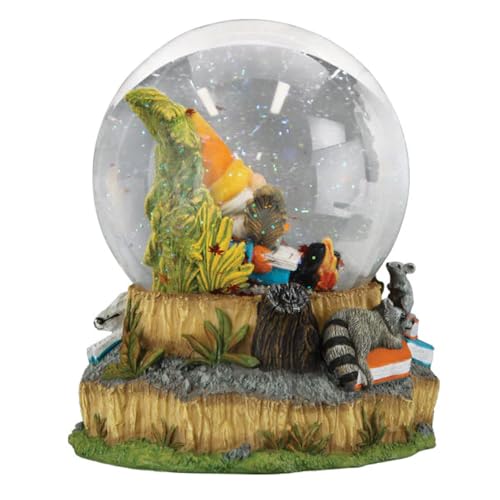 Autumn Forest Gnome Snow Globe - Musical Holiday Figurine with Greensleeves Tune - Seasonal Decoration (Variation: Autumn Forest Gnome)