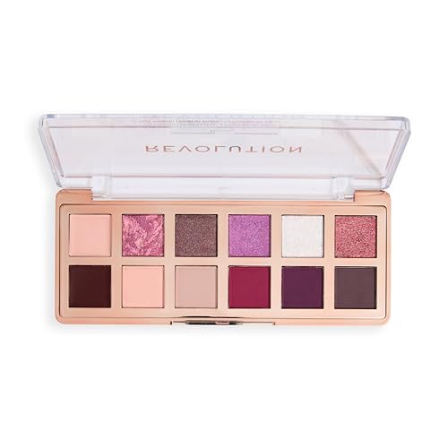 Berry Eyeshadow Palette with 12 Shades - Vegan Cruelty-Free Makeup