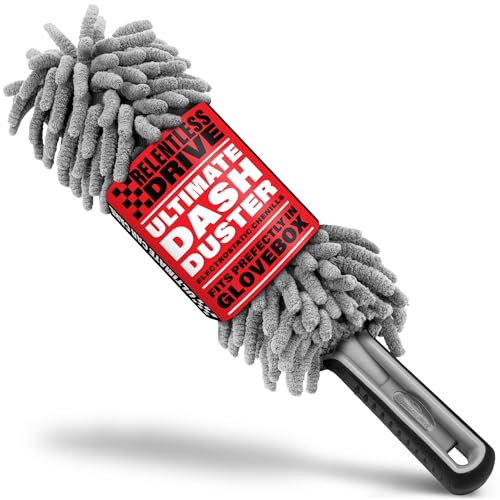 Gray Car Duster Interior Cleaner - Relentless Drive Dust-Free Car Accessories