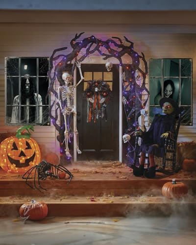 Halloween Ghost Window Cover - Female Ghost, 2 Pieces, Reusable Scary Decoration - Variation of THIS Listing