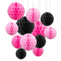 ZOOYOO 12Pcs 6" 10" Honeycomb Balls Decorations Hanging Tissue Paper