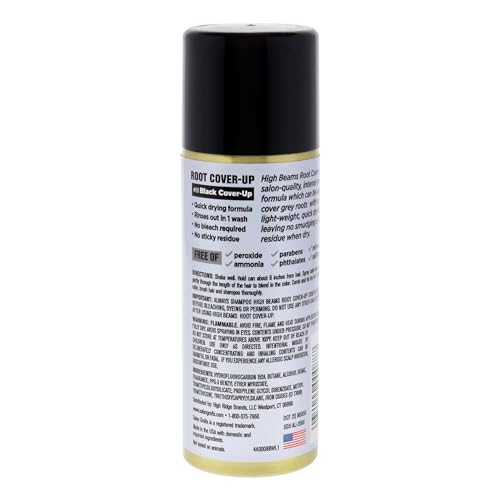 Salon Grafix High Beams Root Cover-Up Spray - Black, 2.7 oz - Temporary Hair Color