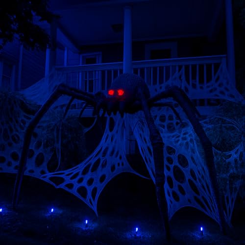 1200sqft Giant Spider Web Halloween Decorations Outdoor - Stretchable & Reusable