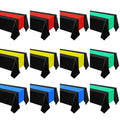 Disposable Plastic Tablecloths 54x108 Inches for Parties and Events - 12 Pack