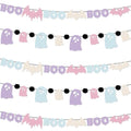 Pastel Halloween Banner Decor Ghost Garland for Girls' Parties