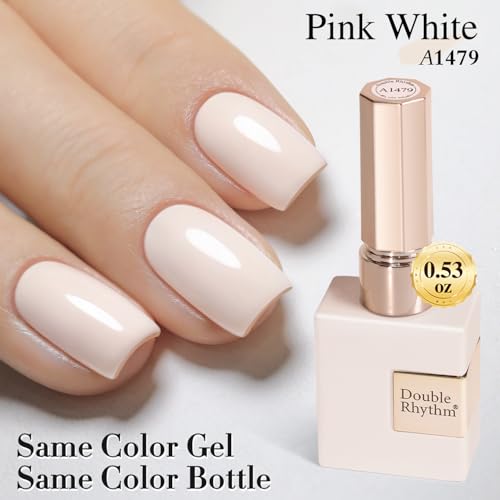 Double Rhythm 15ML Gel Polish - Pink White Same Color & Bottle Variation