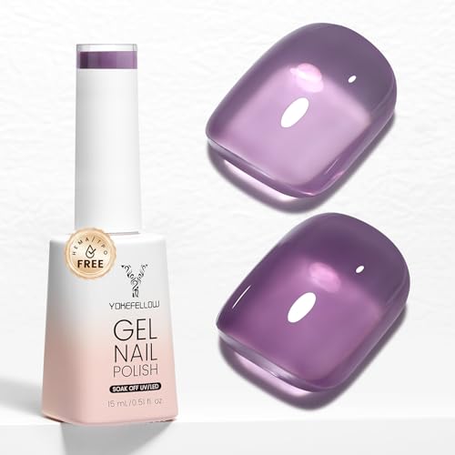 Gel Nail Polish 15ML - Deep Purple Fall Winter Sheer Soak Off Nail Art