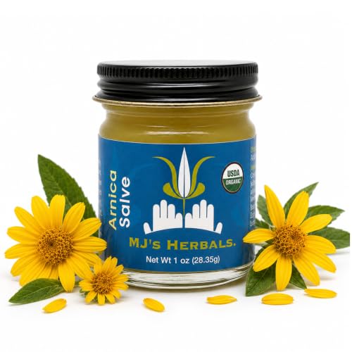 Organic Arnica Salve - Moisturizing Herbal Skincare Balm, 1 oz - Handmade
