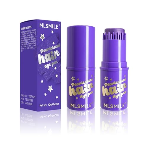Pearlescent Hair Chalk Comb - Temporary Washable Hair Color for Girls - 02#
