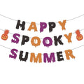 Happy Spooky Summer Party Banner – Summerween Halloween Decorations Set, 3PCS