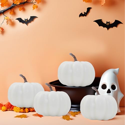 36 Pack Artificial Foam Pumpkins for Fall Decor - Realistic Rustic Autumn Display