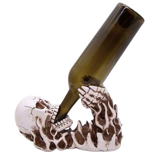 Skeleton Wine Bottle Holder - Gothic Skeleton Design, Halloween Decor