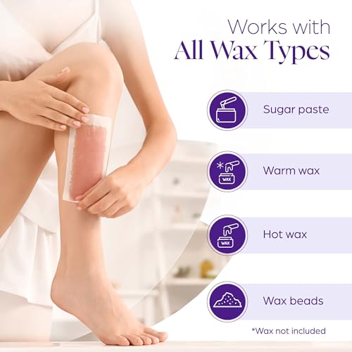 PURE AWARENESS Wax Strips for Hair Removal - 765 Pieces, Face & Body
