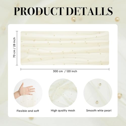 6-Pack Pearl Champine Gauze Table Runners 28x120 Inch - Home Decor