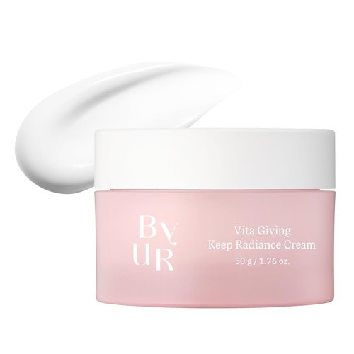 ByUR Vita Giving Radiance Cream - Brightening & Hydrating for Dark Spots, 50ml | Korean Skincare with Hyaluronic Acid & Vitamin C