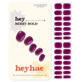 Semi Cured Gel Nail Strips - Berry Bold Nail Wraps, Sun & UV Cure