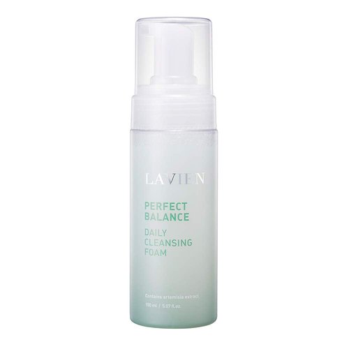 LAVIEN Perfect Balance Daily Cleansing Foam - Gentle Face Wash & Makeup Remover for All Skin Types - 5.97 Fl Oz (150ml)