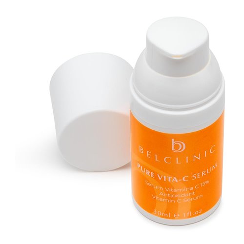 Belclinic Pure Vita-C Serum – Brightening Vitamin C + Hyaluronic Acid + Vitamin E – Antioxidant Glow Booster for Radiant Skin, Anti-Aging, Hydration & Collagen Support – Vegan, 30ml