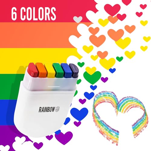 Rainbow Face & Body Paint Kit - Washable Stage Makeup for Pride Celebrations