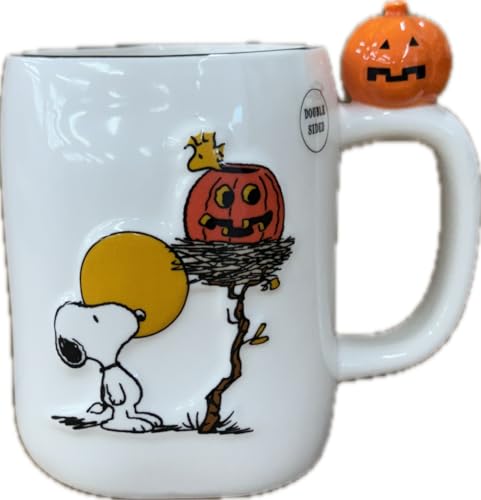 Snoopy Halloween Ceramic Mug - Spooky Season Rae Dunn Peanuts Variation