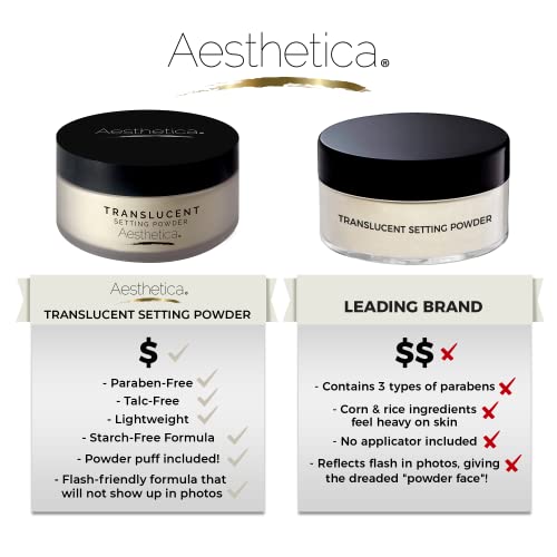 Aesthetica Translucent Setting Powder - Matte Finishing Loose Face Powder
