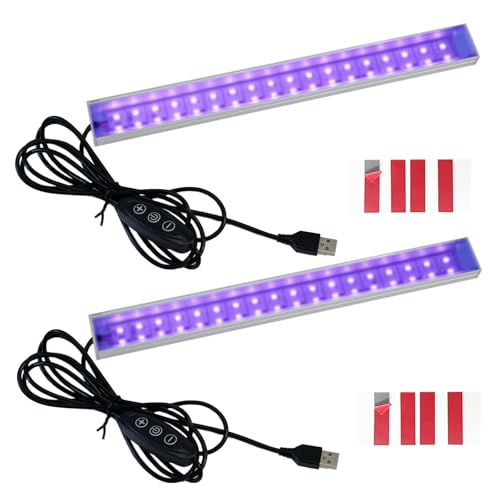 UV Black Light Bar 395nm 9.45 Inch USB Powered Glow Party & Halloween Light