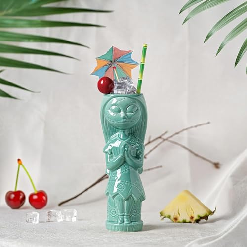 Nightmare Before Christmas Sally Ceramic Tiki Mug - 12oz Halloween Cocktail Cup